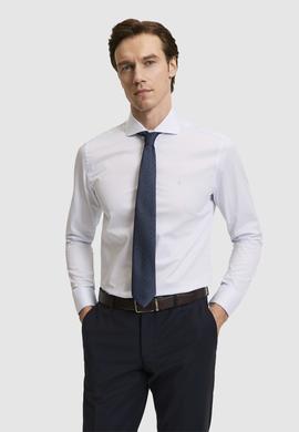 Açık Mavi Slim Fit Pamuk Klasik Gömlek