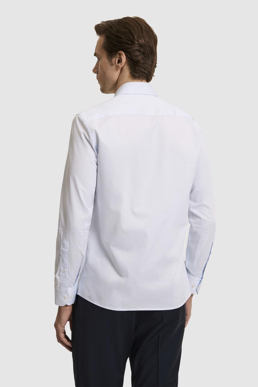 Açık Mavi Slim Fit Pamuk Klasik Gömlek - 50287784021