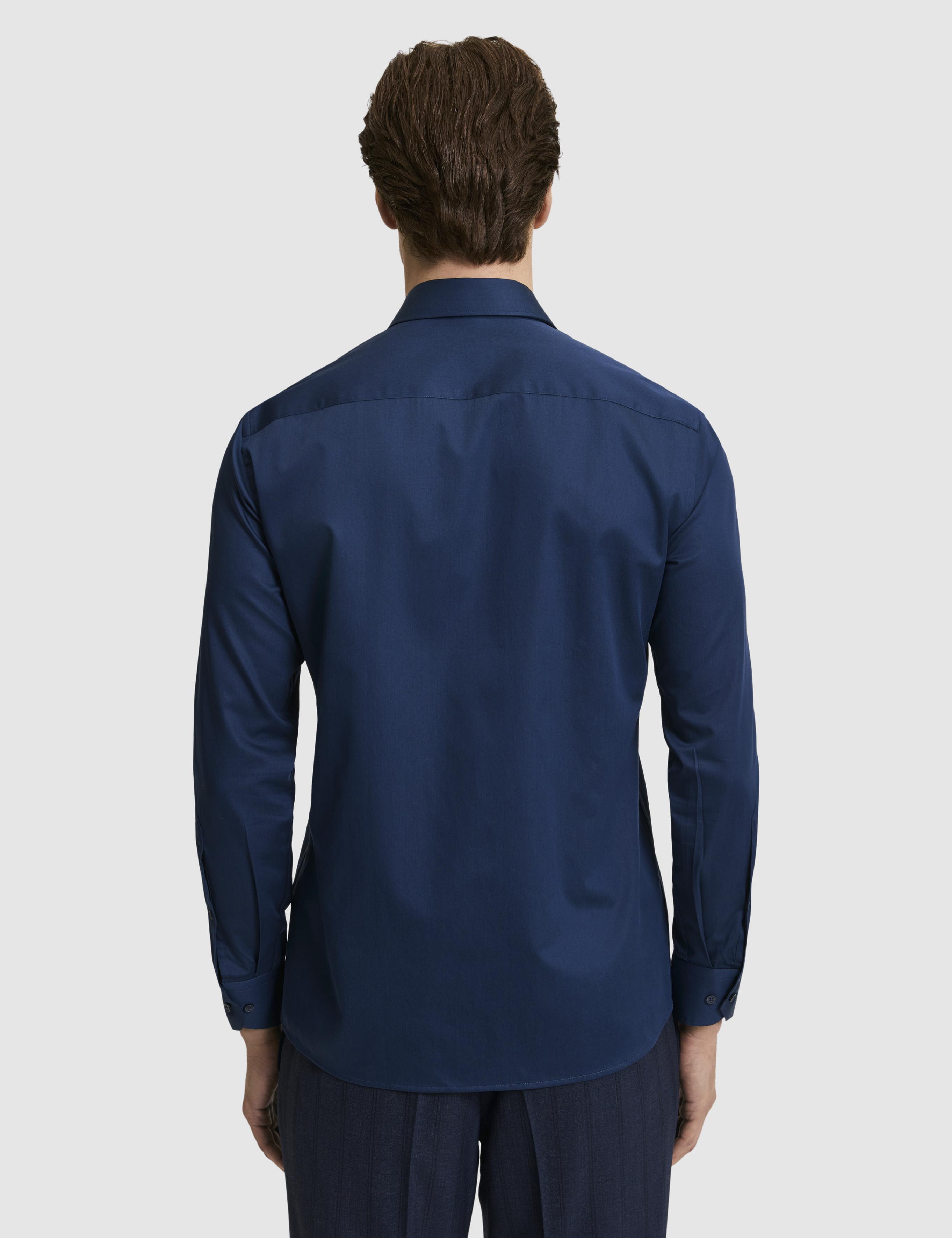 Lacivert Slim Fit Klasik Yaka Basic Gömlek - 50304037089