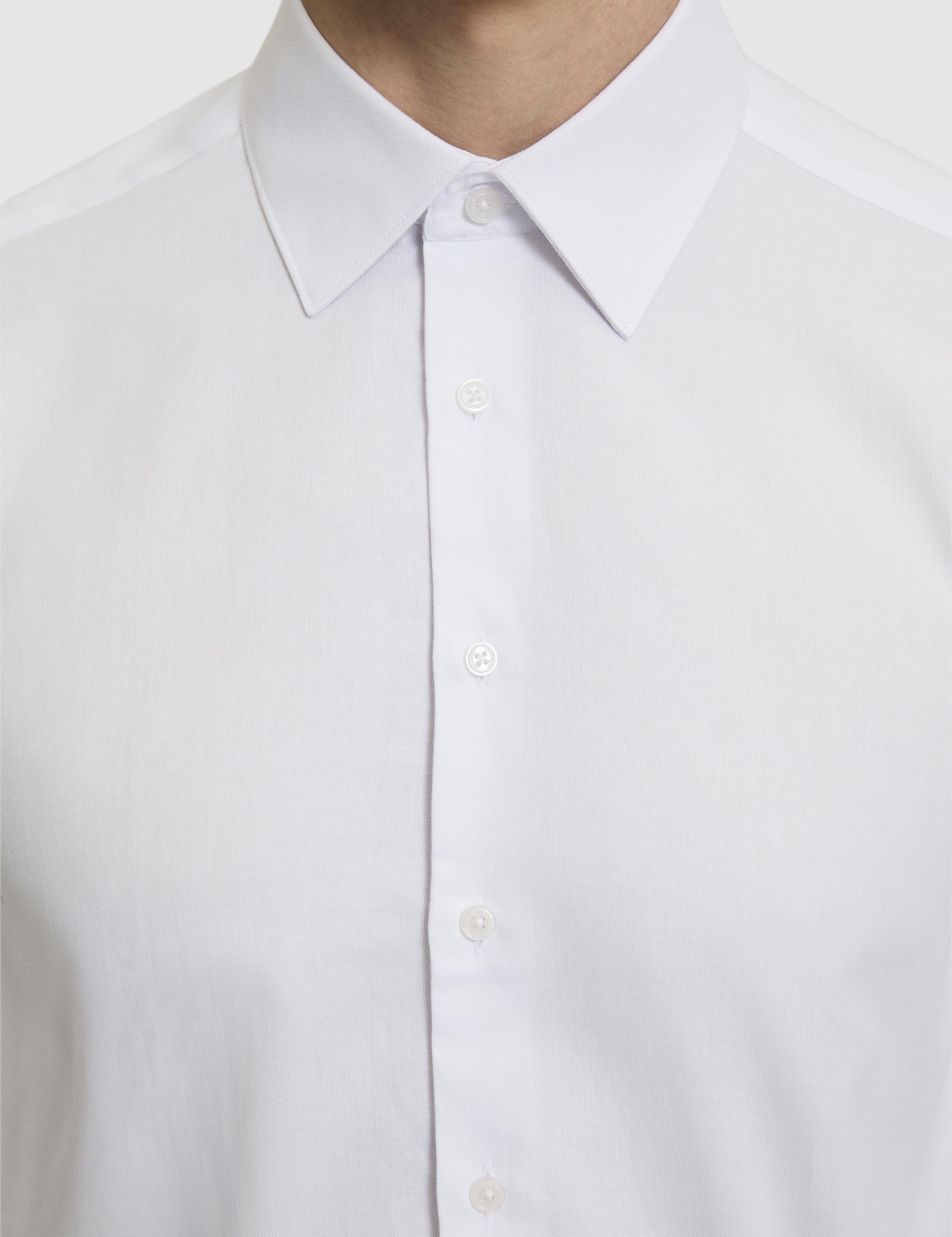 Beyaz Slim Fit %100 Pamuk Klasik Yaka Oxford Gömlek - 50318293024