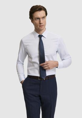 Açık Mavi Slim Fit Uzun Kollu Basic Gömlek