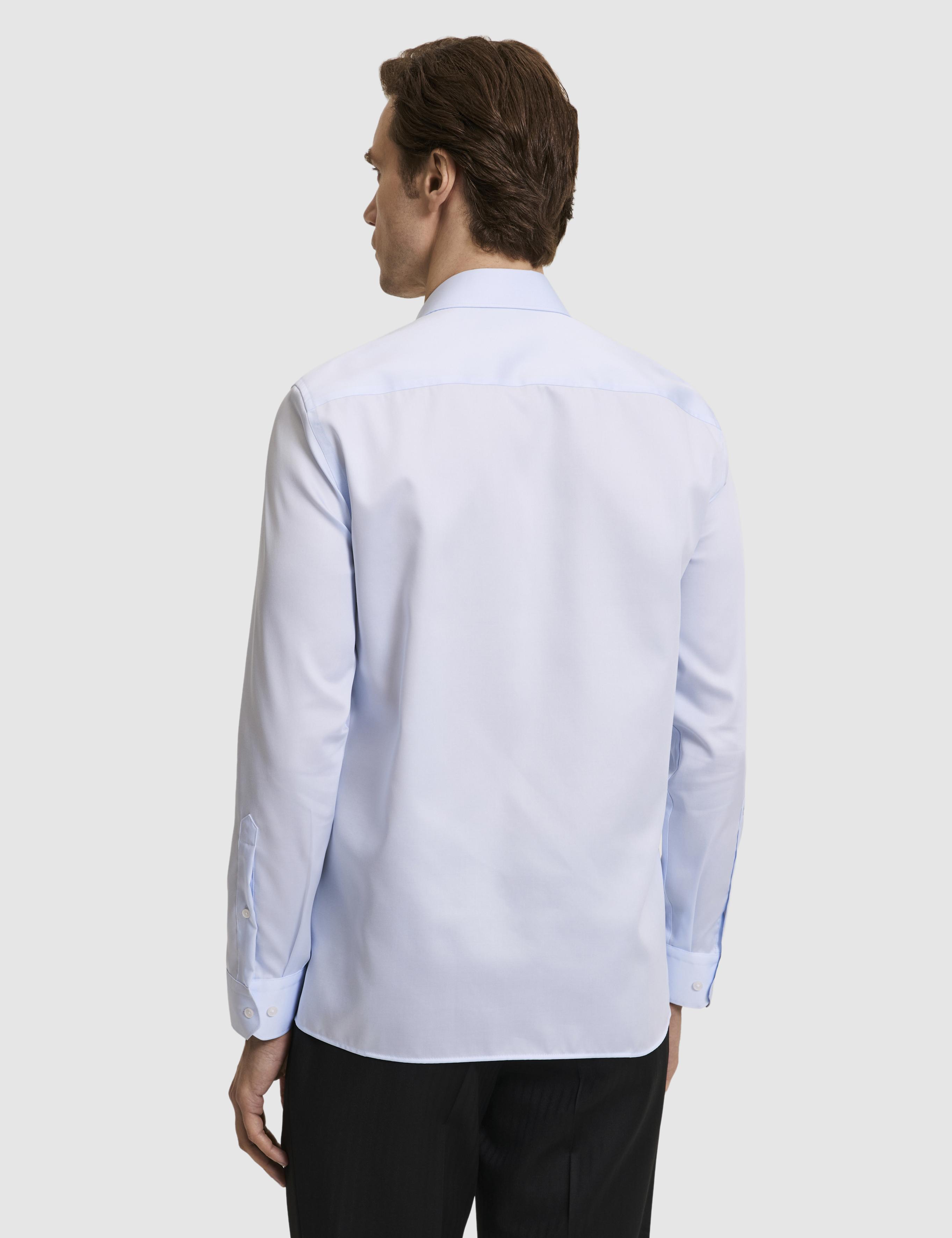 Açık Mavi Slim Fit %100 Pamuk Klasik Yaka Non Iron Gömlek - 50330012027