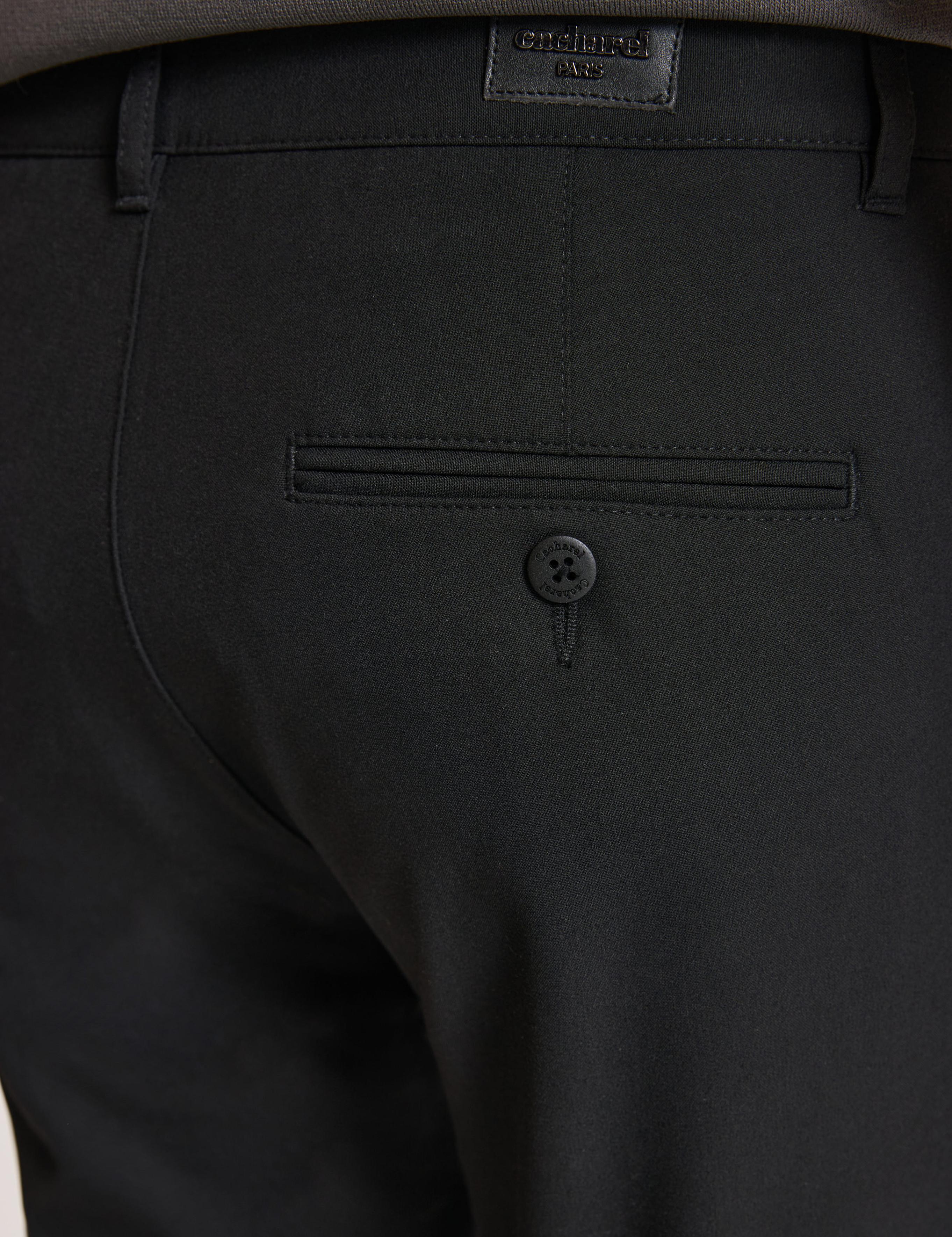 Siyah Slim Fit Kanvas Pantolon - 50324269053