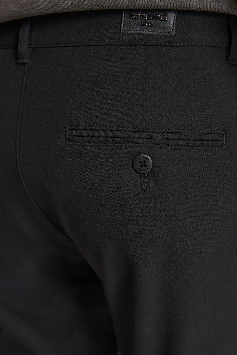 Siyah Slim Fit Kanvas Pantolon - 50324269053