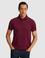 Bordo Slim Fit Saf Pamuk Polo Yaka Basic T-shirt