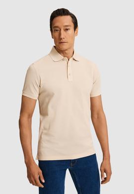 Kum Slim Fit Saf Pamuk Polo Yaka Basic T-shirt