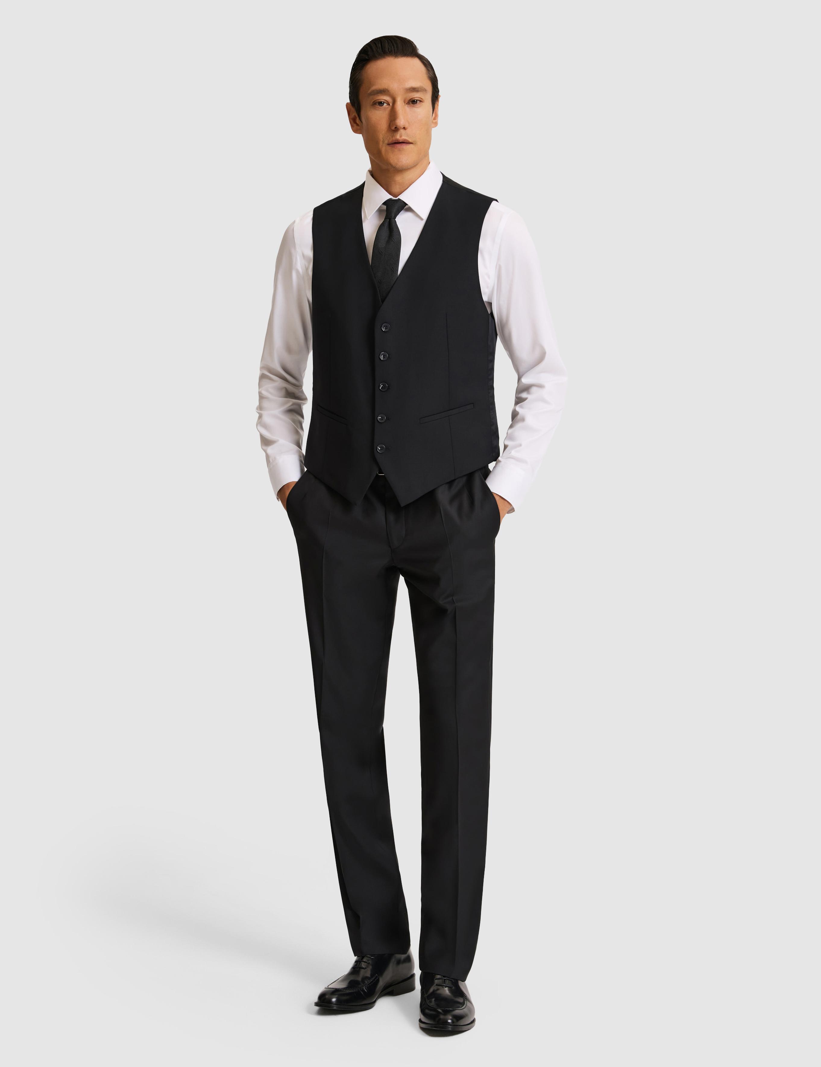 Siyah Slim Fit Yelek - 50314933002