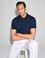 Lacivert Slim Fit Polo Yaka Saf Pamuk Triko T-shirt