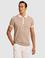 Vizon Slim Fit Fermuarlı Polo Yaka Saf Pamuk Triko T-shirt
