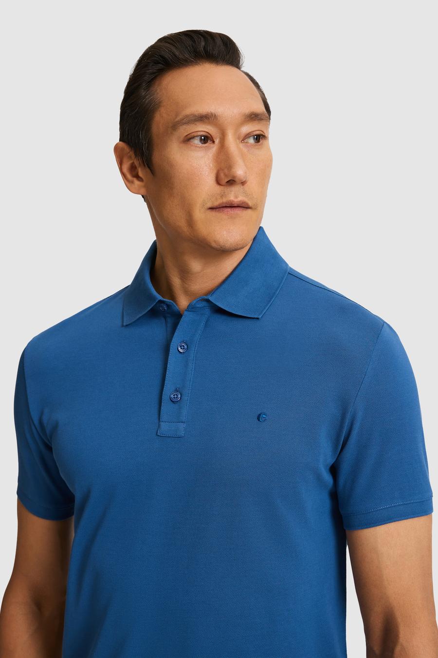 İndigo Slim Fit Saf Pamuk Polo Yaka Basic T-shirt - 50320657162