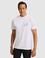 Beyaz Regular Fit Pamuk Karışımlı Bisiklet Yaka T-shirt