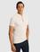 Ekru Slim Fit Fermuarlı Polo Yaka Saf Pamuk Triko T-shirt