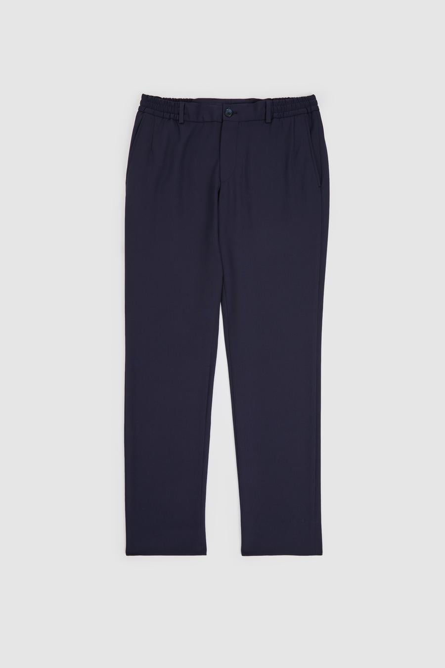 Lacivert Slim Fit Beli Lastikli Pantolon - 50328690018
