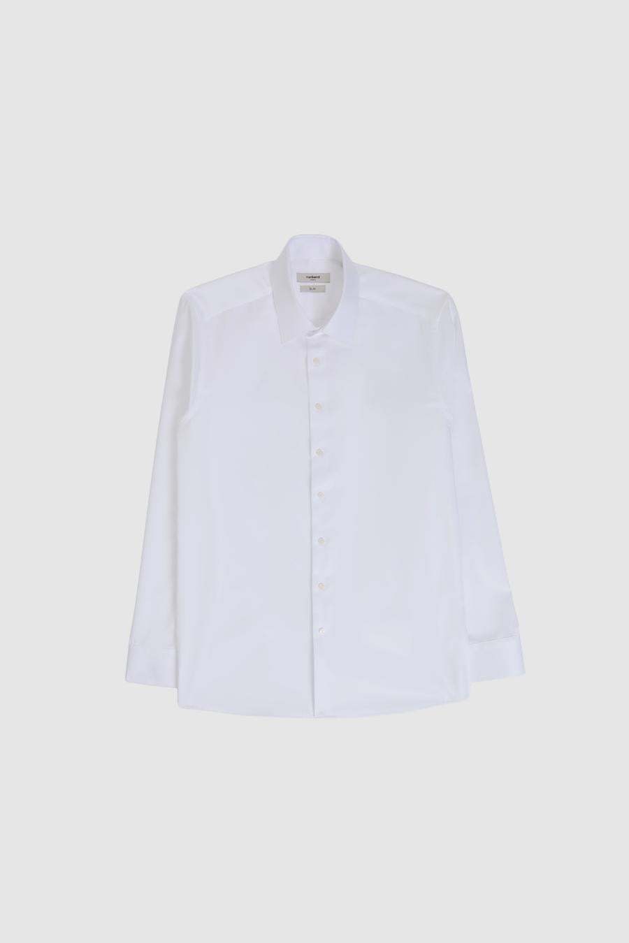 Beyaz Slim Fit %100 Pamuk Klasik Yaka Non Iron Gömlek - 50330012006