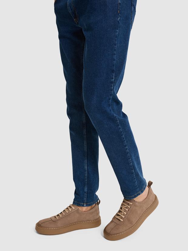 Kum %100 Deri Sneaker Ayakkabı