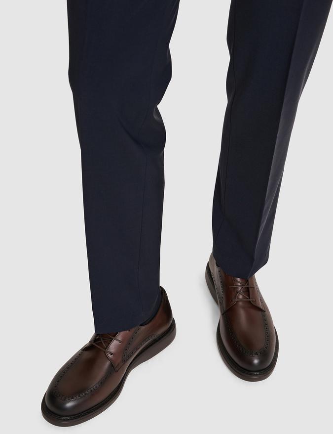 Kahverengi %100 Deri Smart Casual Ayakkabı