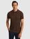 Kahverengi Slim Fit Pamuk Karışımlı Polo Yaka Triko T-shirt