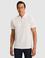 Ekru Slim Fit Saf Pamuk Fermuarlı Polo Yaka T-shirt