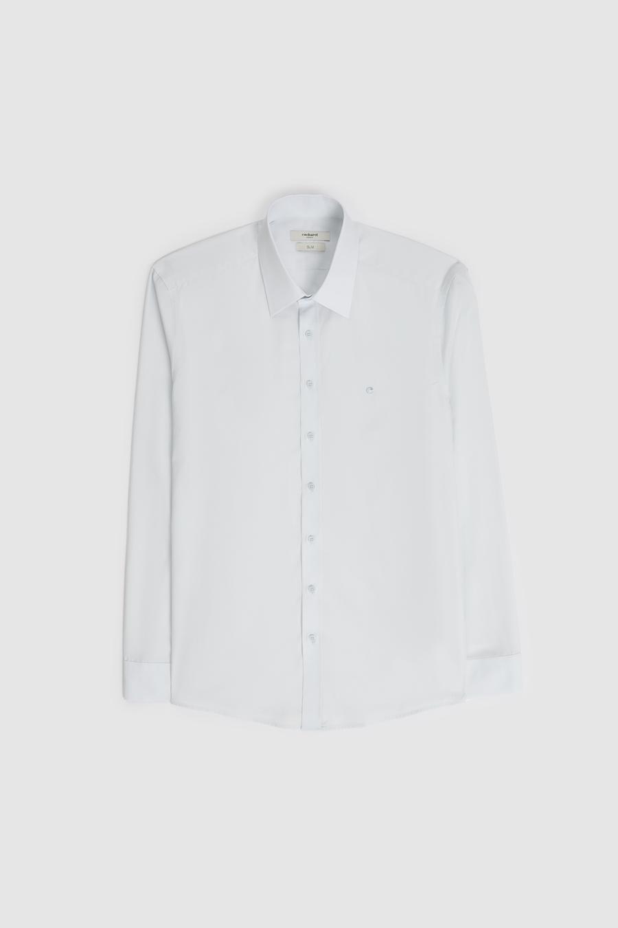 Açık Mavi Slim Fit Pamuk Klasik Gömlek - 50294746024