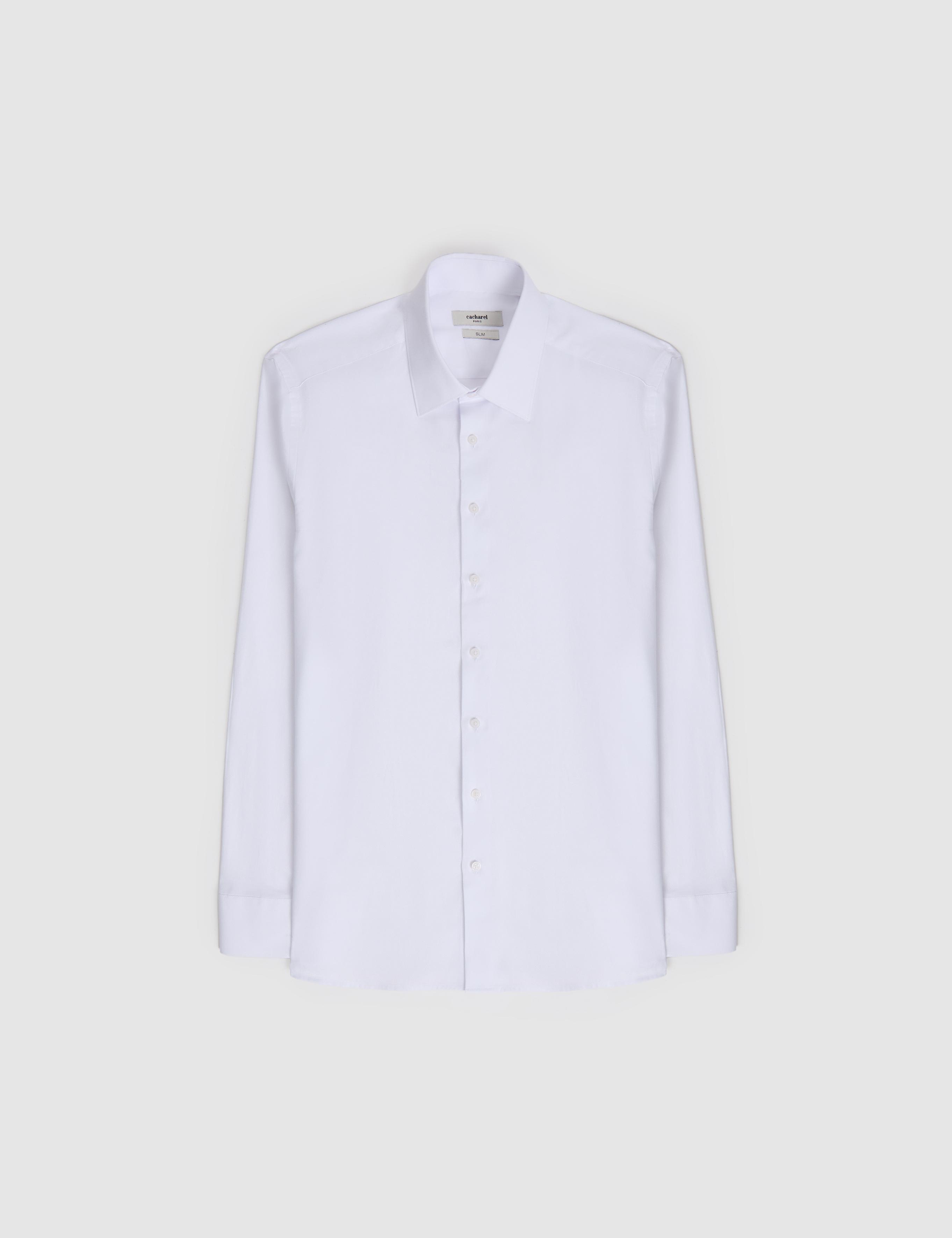 Beyaz Slim Fit %100 Pamuk Klasik Yaka Oxford Gömlek - 50318293024