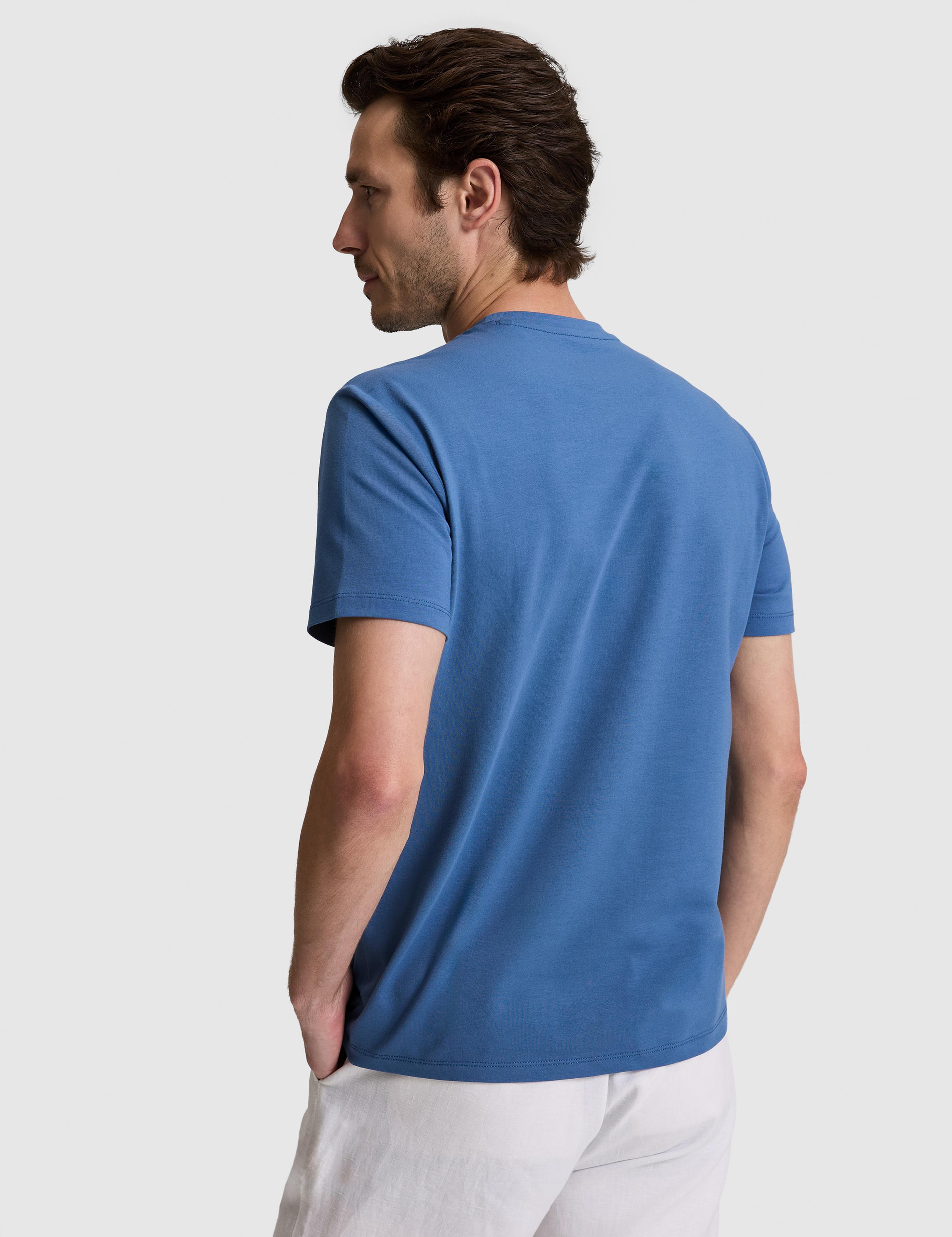 İndigo Slim Fit Pamuk Karışımlı Bisiklet Yaka Basic T-shirt - 50328373043