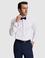 Beyaz Slim Fit Pamuk Karışımlı Ata Yaka Smokin Gömlek