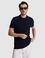 Lacivert Slim Fit Modal Karışımlı Polo Yaka Triko T-shirt