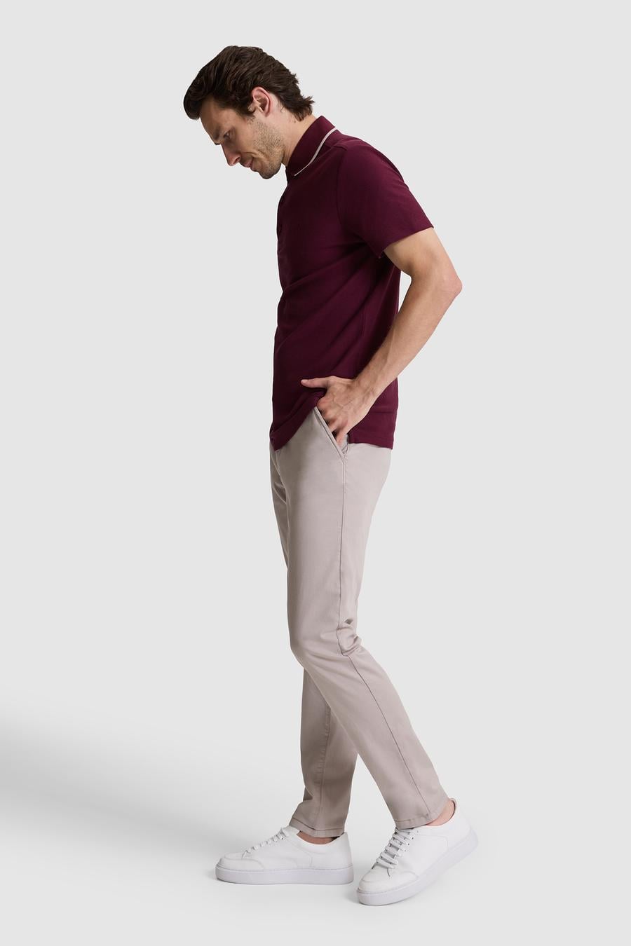 Vizon Slim Fit Pamuk Karışımlı Kanvas Pantolon - 50328226173