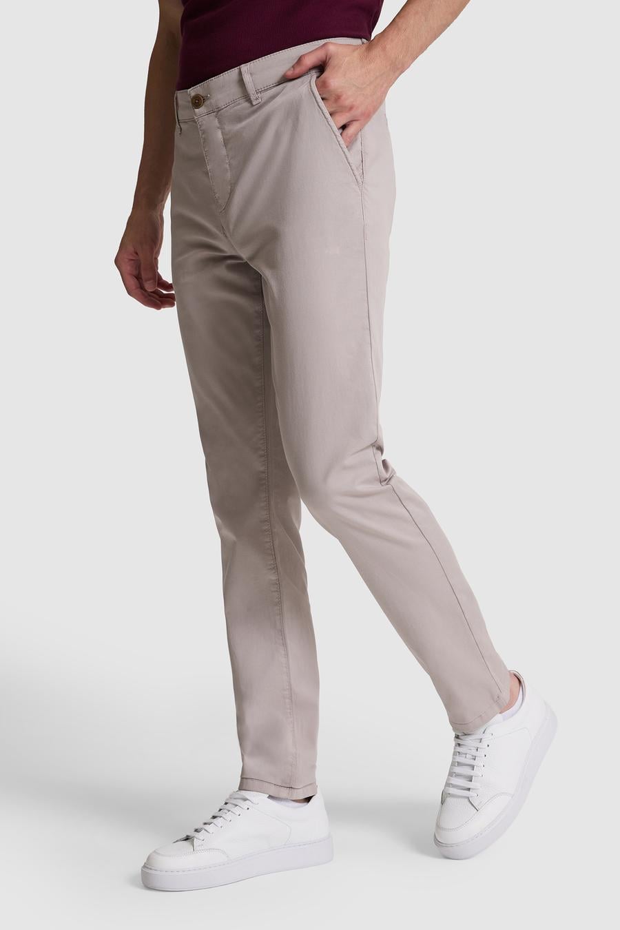 Vizon Slim Fit Pamuk Karışımlı Kanvas Pantolon - 50328226173