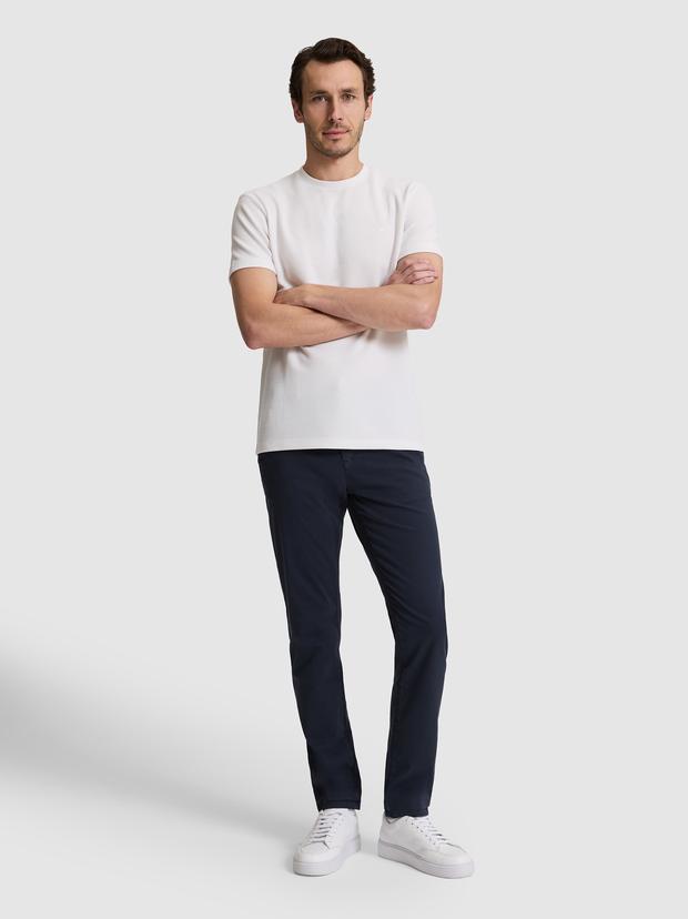 Lacivert Slim Fit Pamuk Karışımlı Kanvas Pantolon