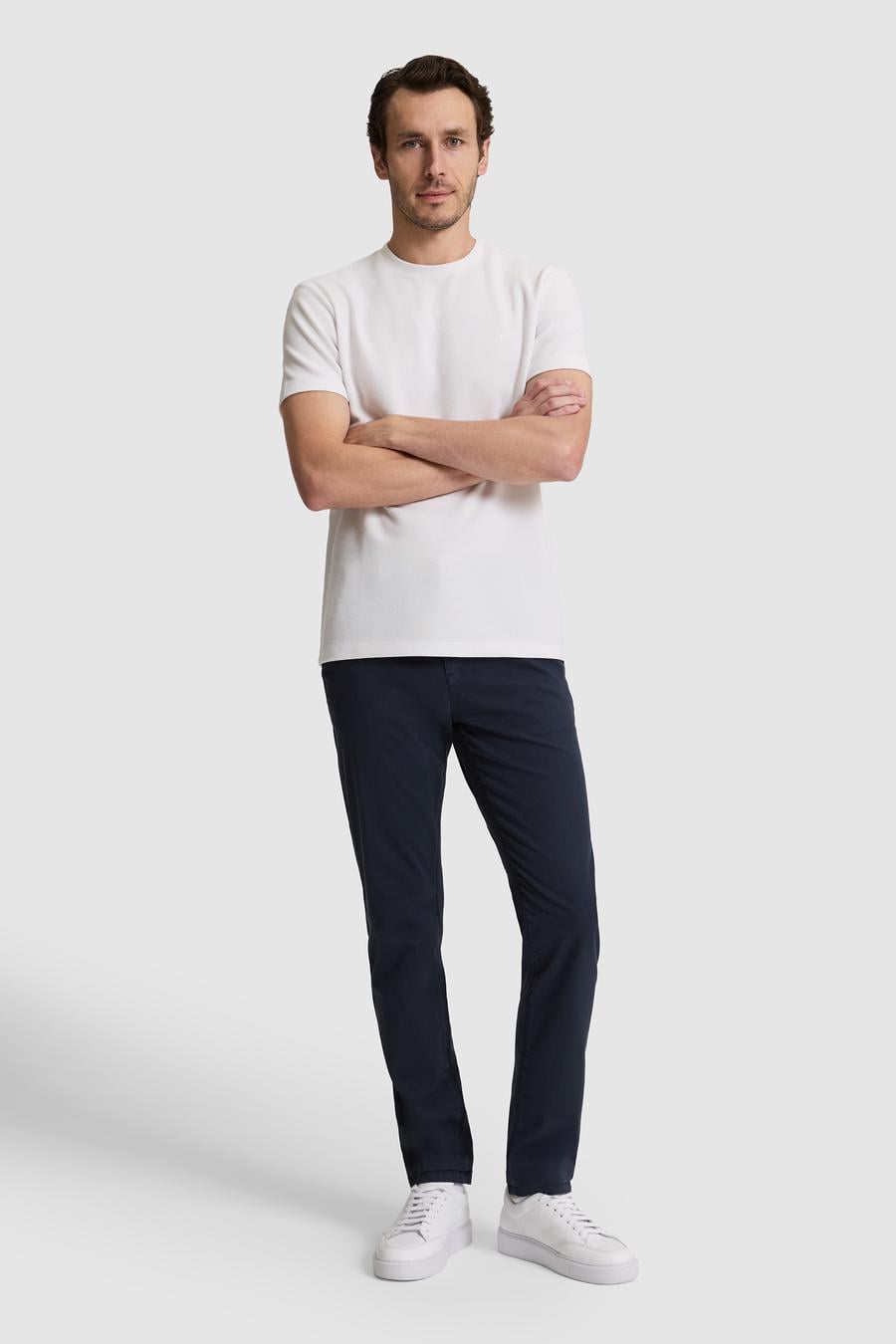 Lacivert Slim Fit Pamuk Karışımlı Kanvas Pantolon - 50328226063