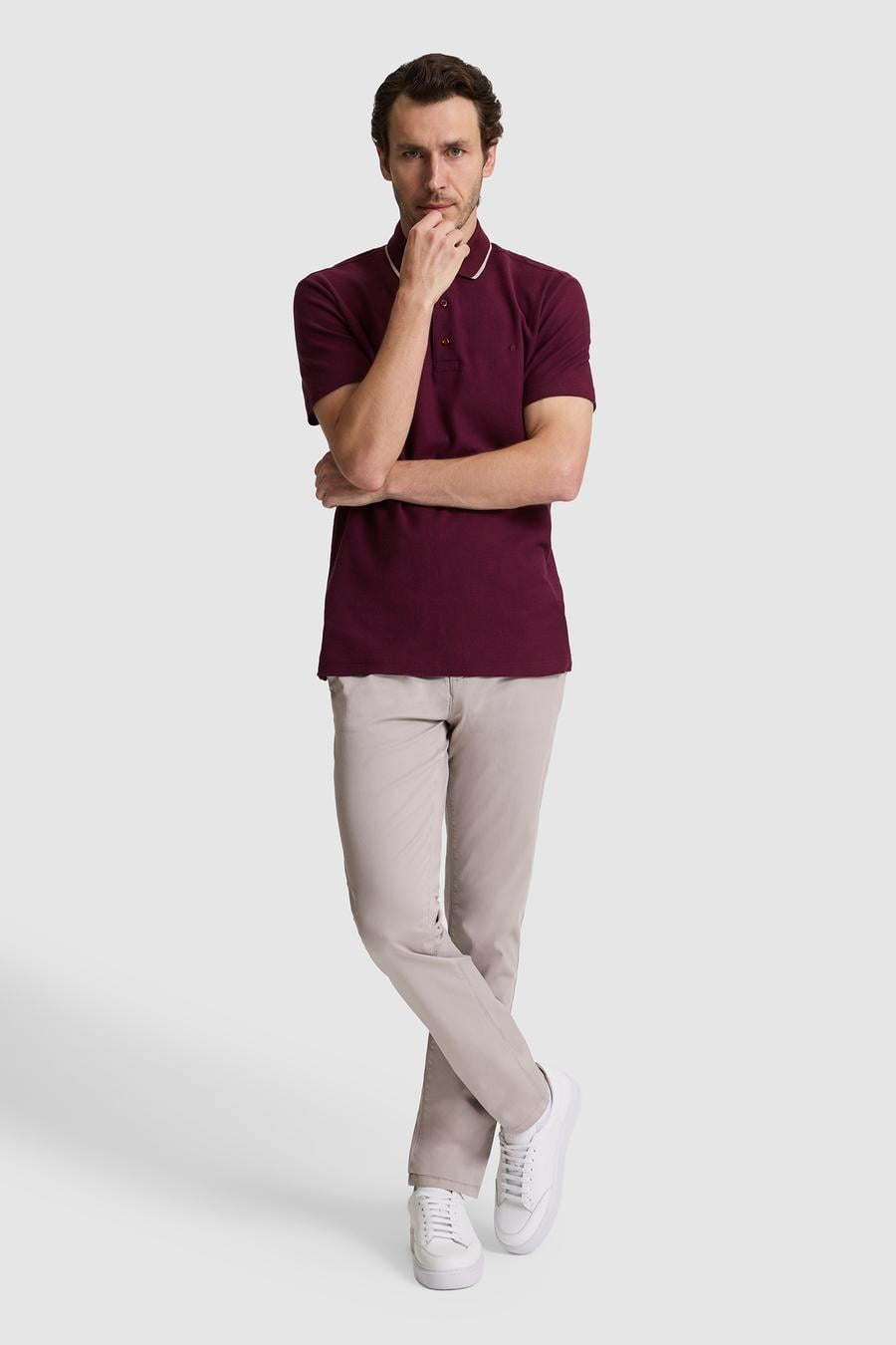 Vizon Slim Fit Pamuk Karışımlı Kanvas Pantolon - 50328226173