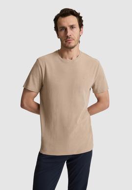 Vizon Regular Fit Pamuk Karışımlı Çizgili Bisiklet Yaka T-shirt