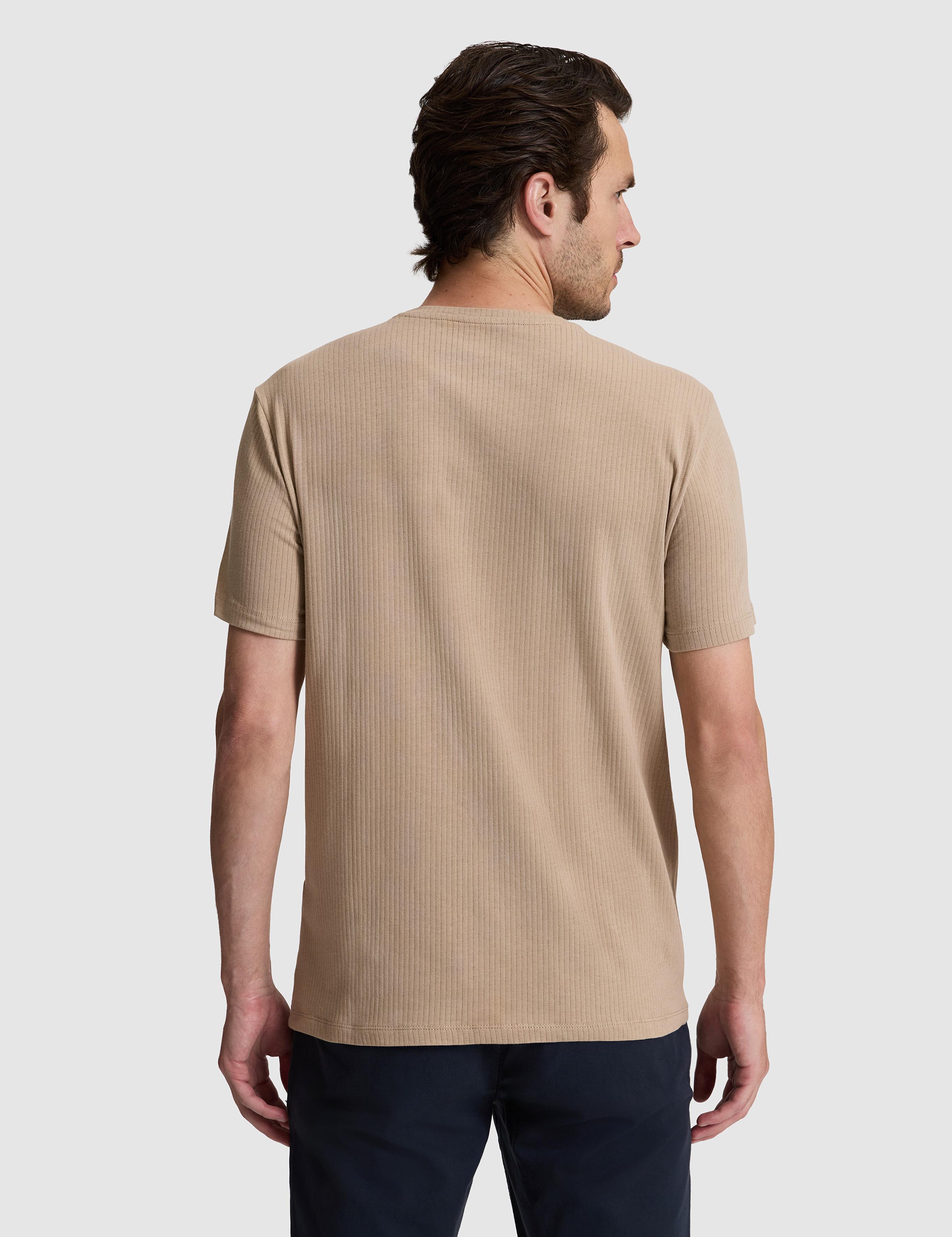 Vizon Regular Fit Pamuk Karışımlı Çizgili Bisiklet Yaka T-shirt - 50320530001