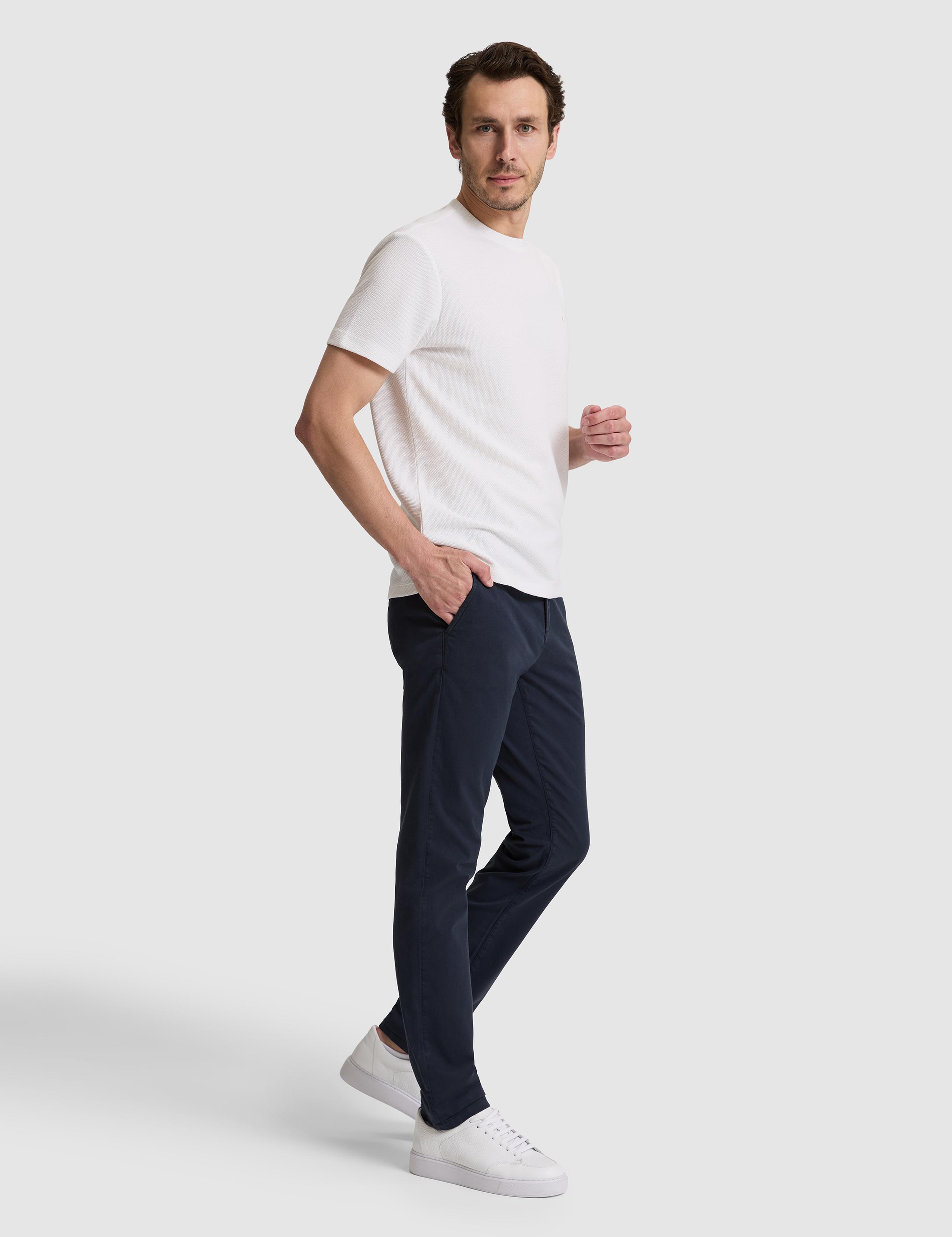 Beyaz Slim Fit Bisiklet Yaka T-shirt - 50324412006