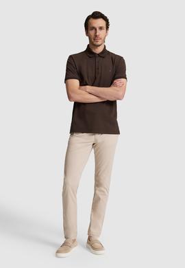 Bej Slim Fit Pamuk Karışımlı Kanvas Pantolon