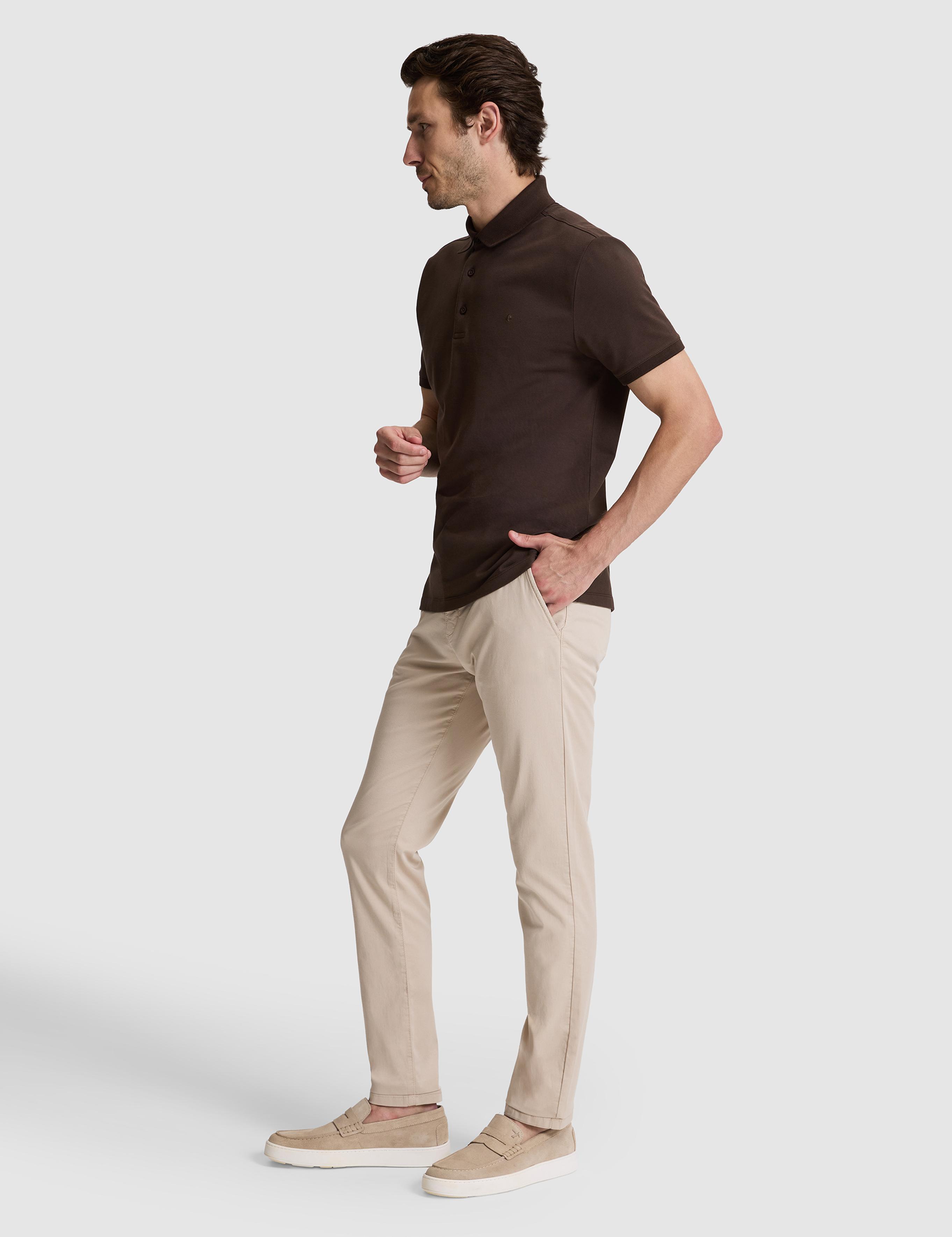 Bej Slim Fit Pamuk Karışımlı Kanvas Pantolon - 50328226003