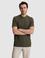 Haki Regular Fit Pamuk Karışımlı Bisiklet Yaka T-shirt
