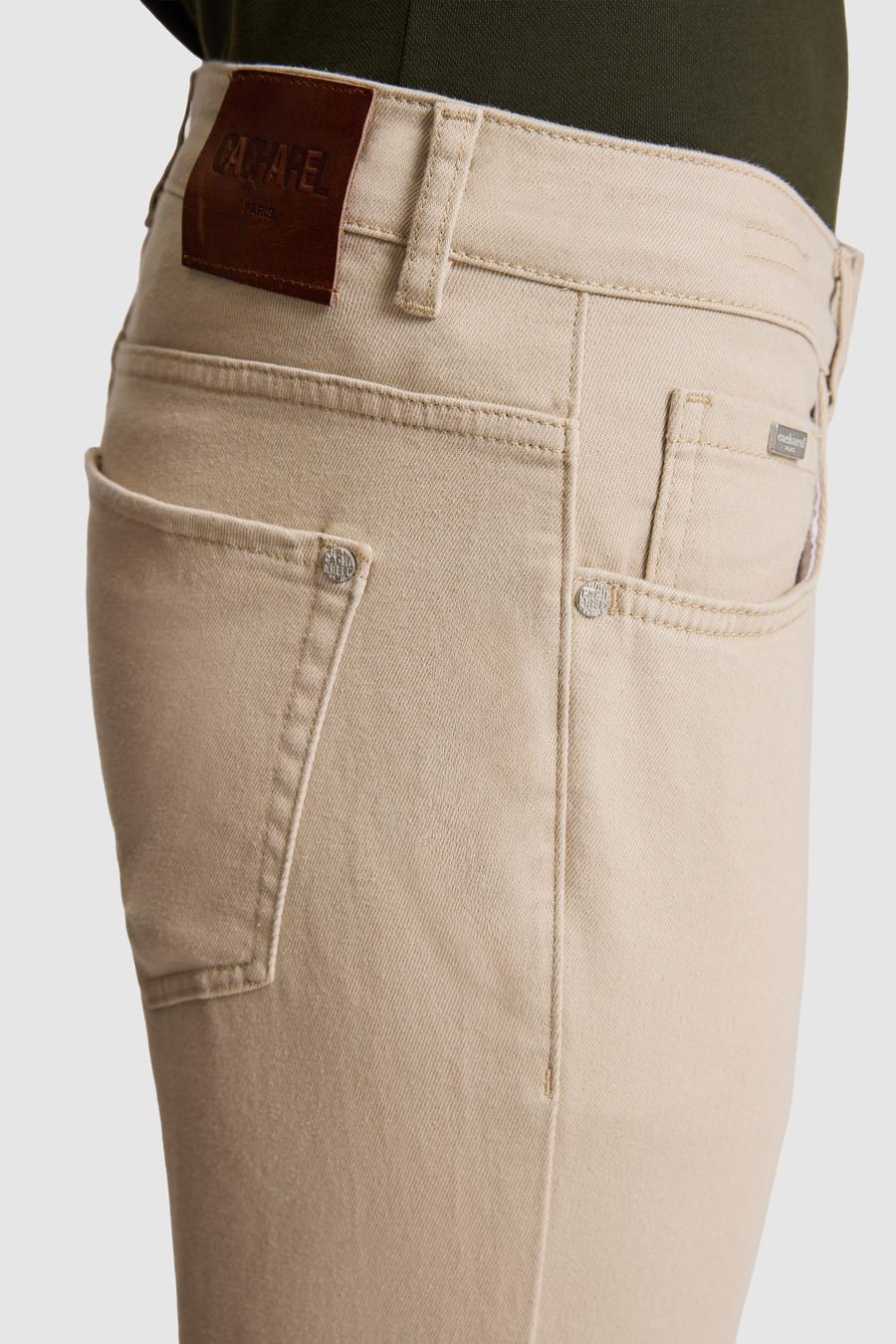 Bej Slim Fit Pamuk Karışımlı Jean Pantolon - 50324258007