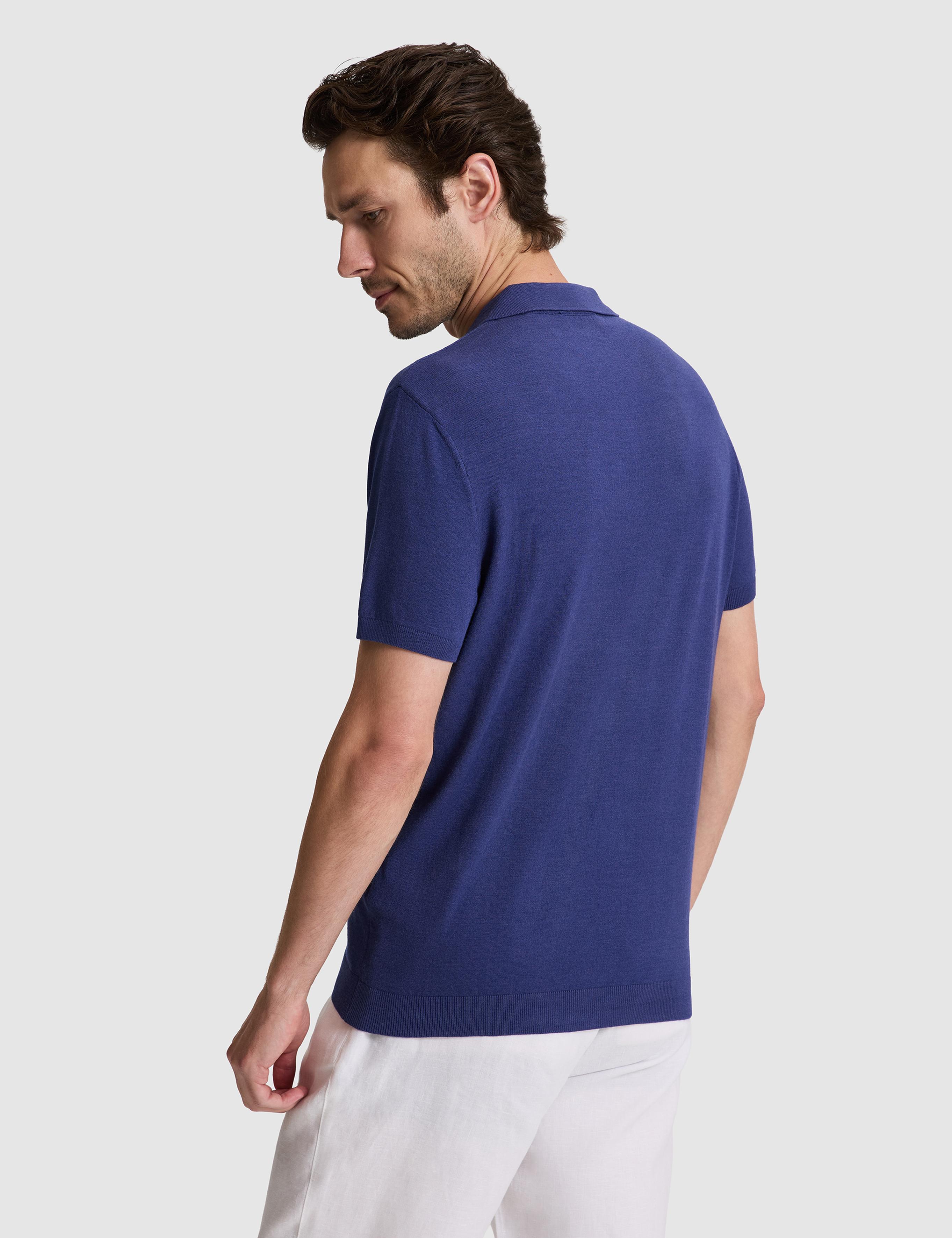 İndigo Slim Fit Modal Karışımlı Apaş Yaka Triko T-shirt - 50324008034