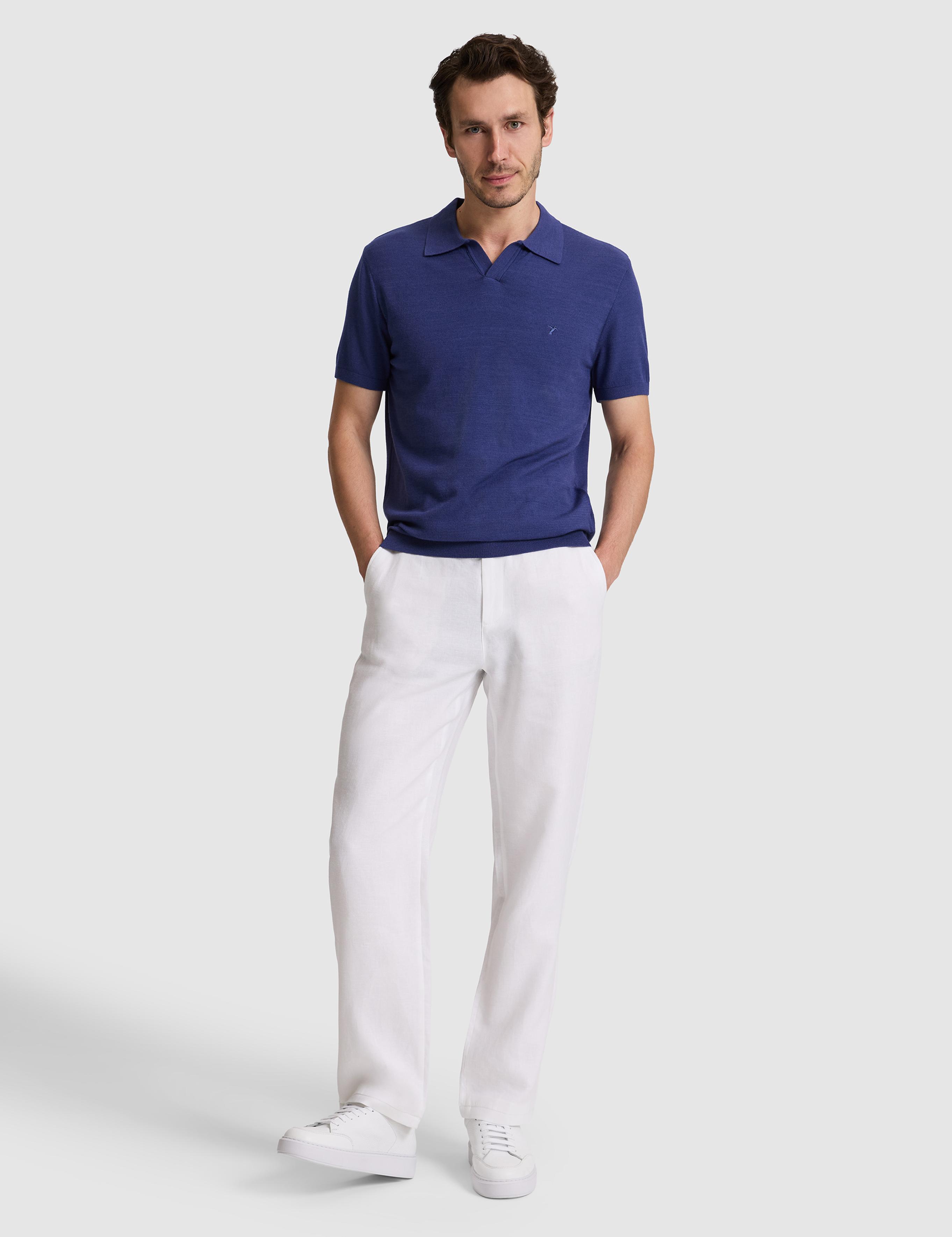 İndigo Slim Fit Modal Karışımlı Apaş Yaka Triko T-shirt - 50324008034