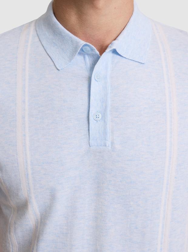 Bebe Mavisi Slim Fit %100 Pamuk Polo Yaka Triko T-shirt