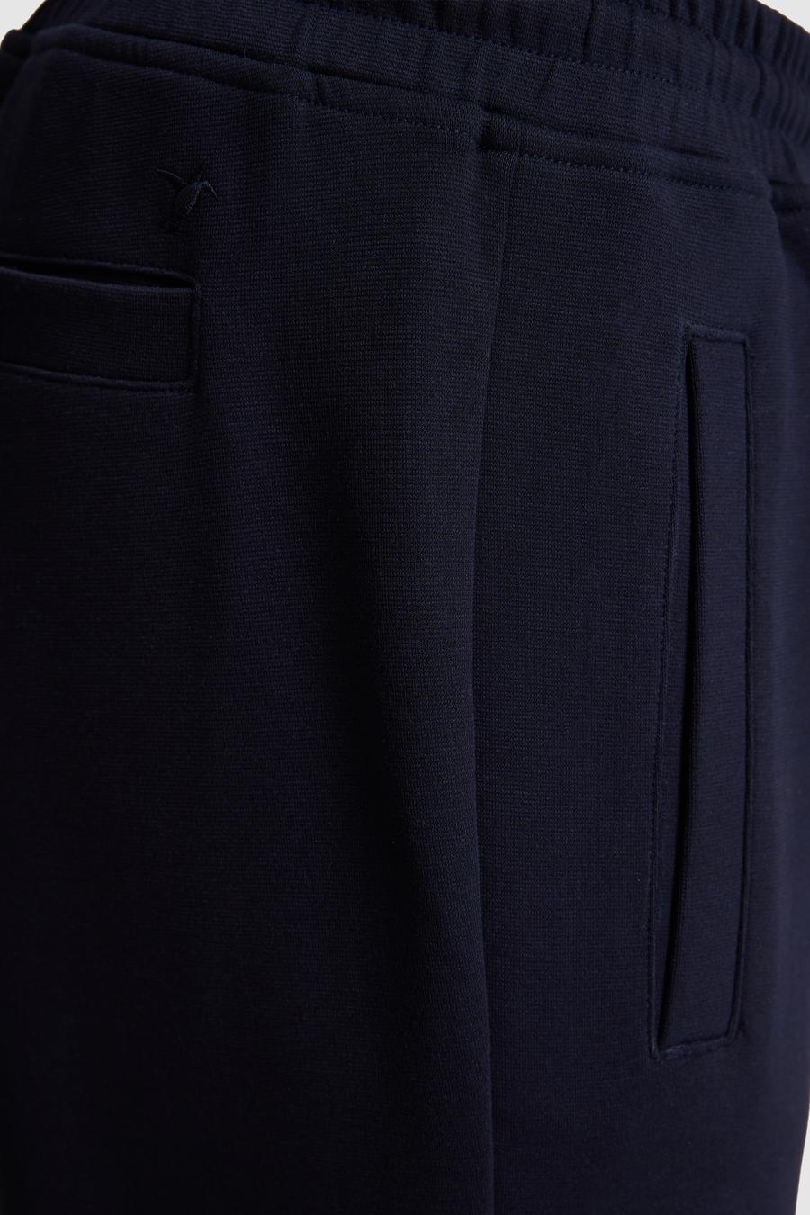 Lacivert Slim Fit Pamuk Karışımlı Düz Paça Eşofman Altı - 50320610009