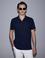 Lacivert Slim Fit %100 Pamuk Apaş Yaka T-shirt