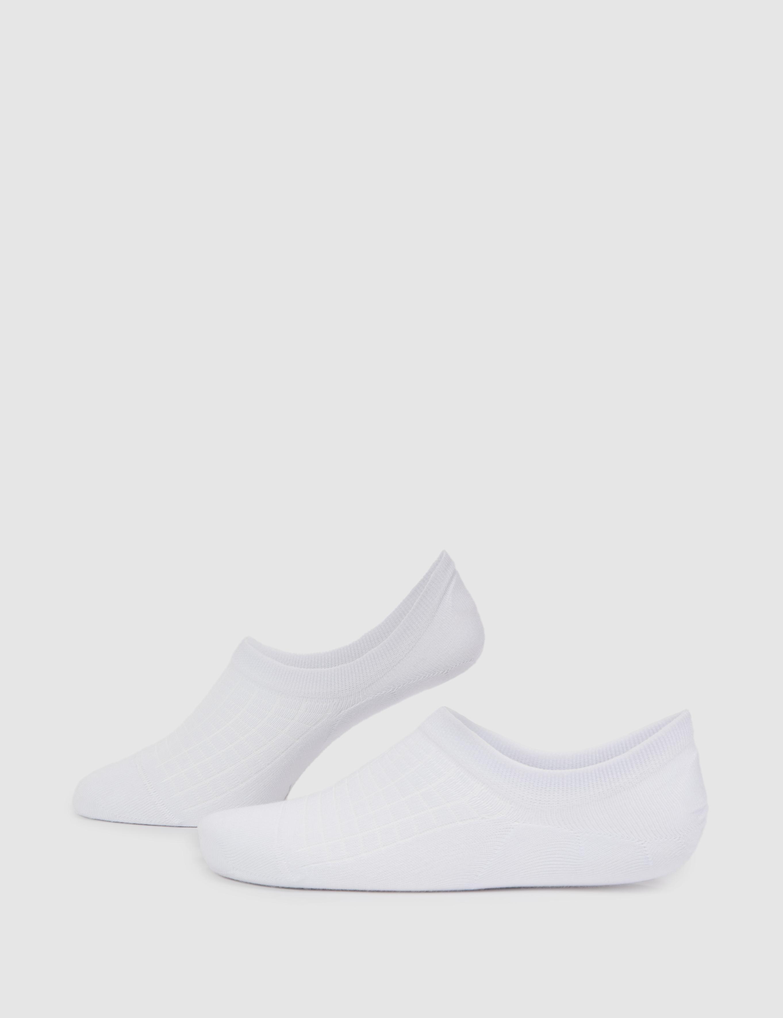 Beyaz Sneaker Çorap - 50324307007