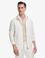 Ekru Slim Fit Tam Fermuarlı Sweatshirt