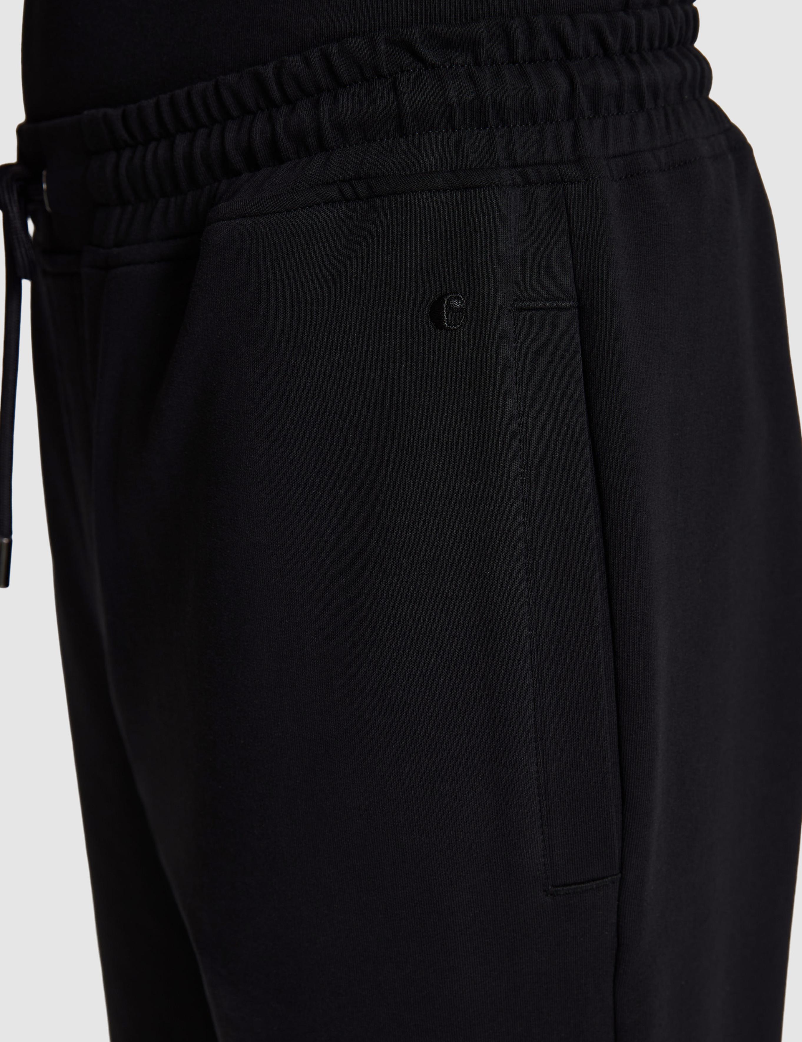 Siyah Slim Fit Paçası Lastikli Eşofman Altı - 50320638021