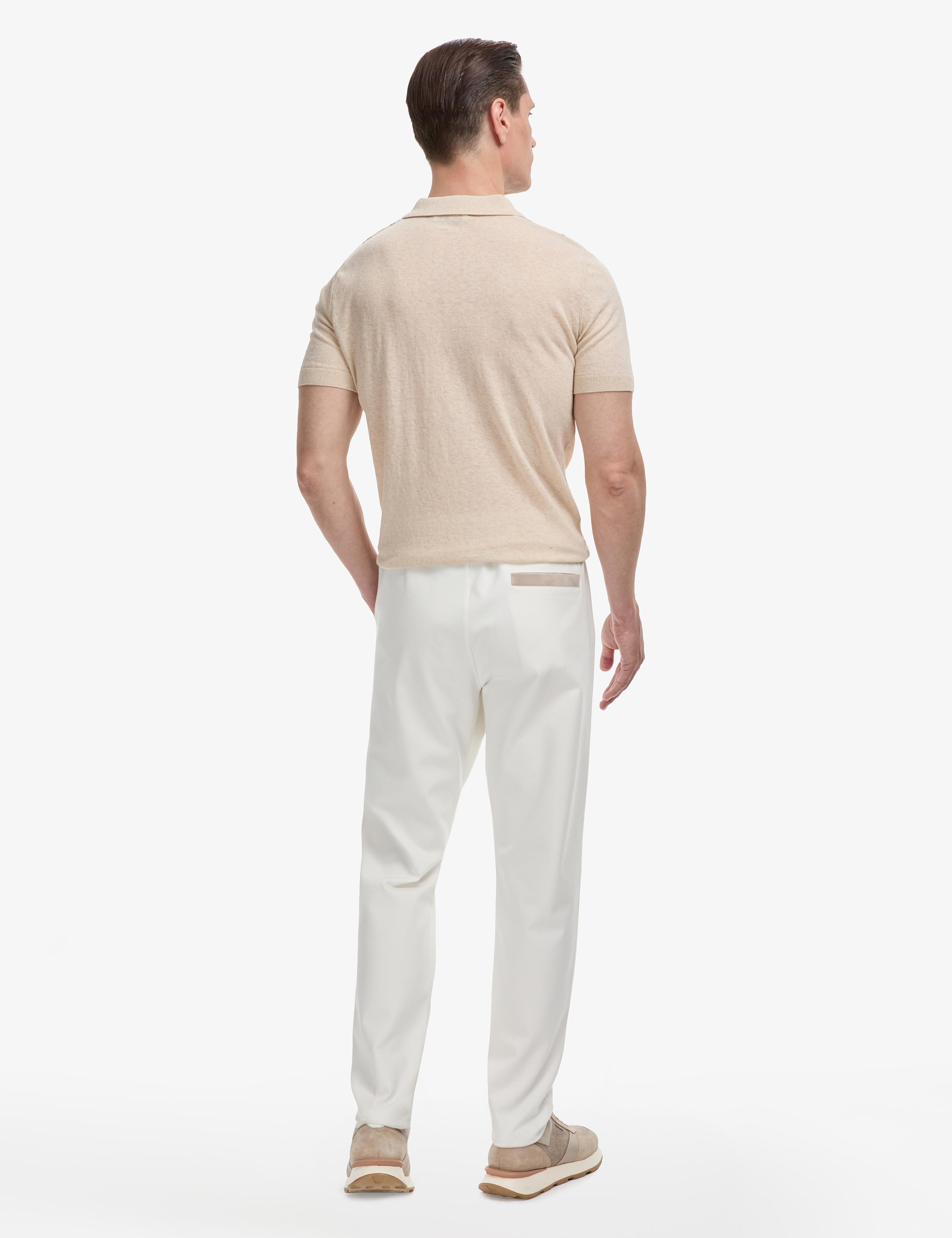 Ekru Slim Fit Nervürlü Eşofman Altı - 50320576043