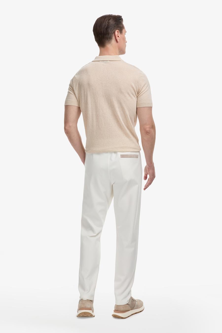 Ekru Slim Fit Nervürlü Eşofman Altı - 50320576043