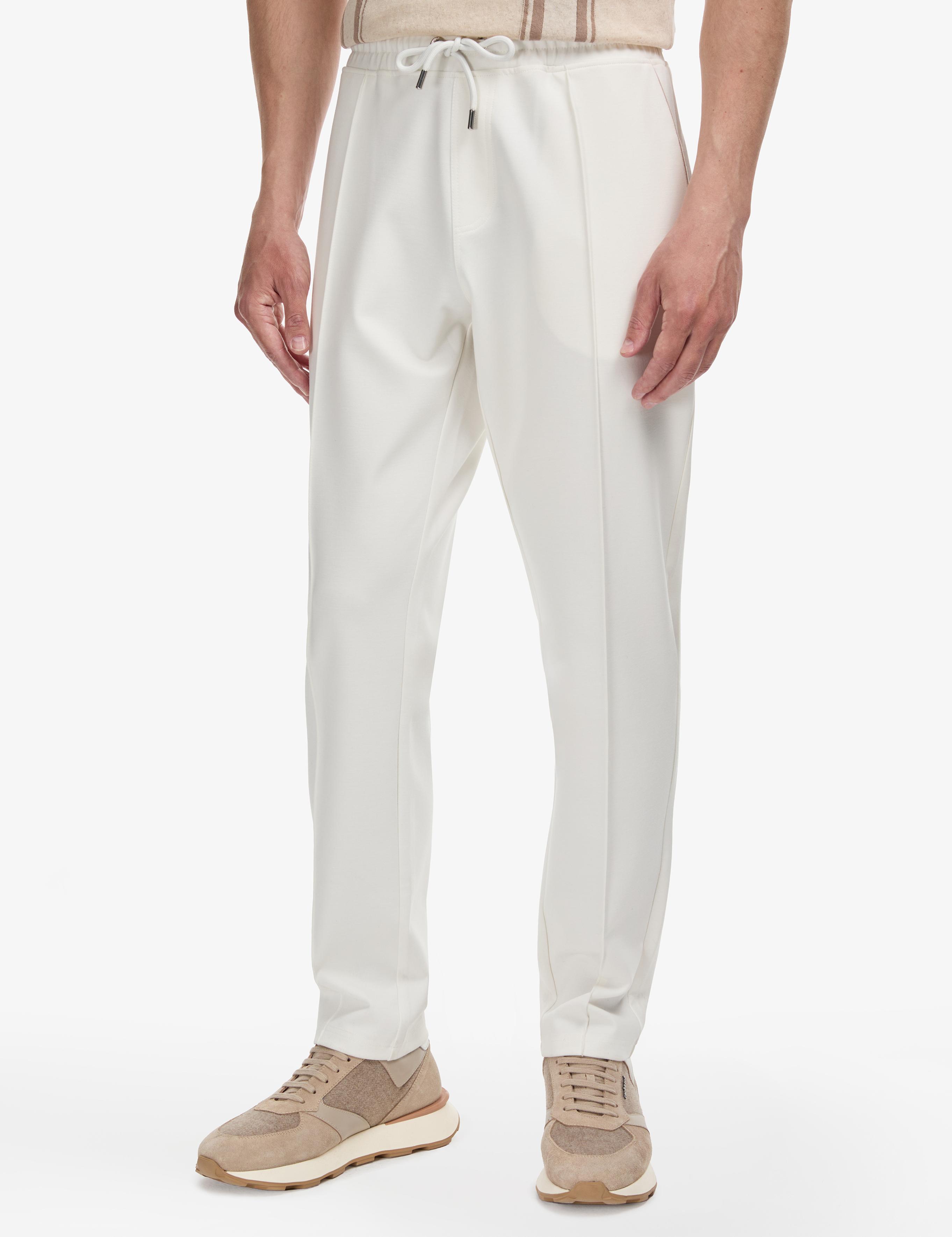 Ekru Slim Fit Nervürlü Eşofman Altı - 50320576043
